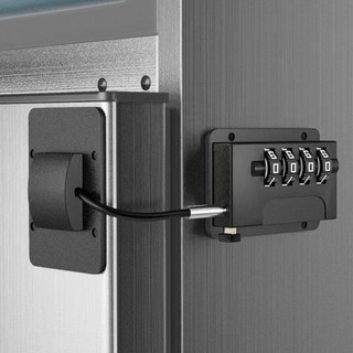 Khóa mã hóa cửa tủ lạnh không cần khoan, Khóa an toàn cho bé có thể điều chỉnh, Bảo vệ trẻ em di động Khóa mật khẩu kỹ thuật số cửa sổ tay chống kẹp cho gia đình