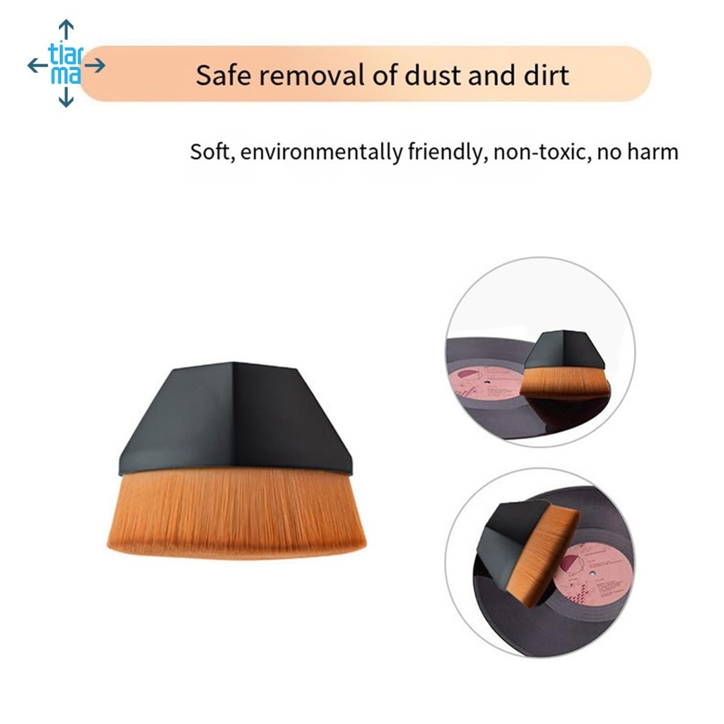 LP Vinyl Record Cleaner Kẹp Vinyl Record Label Saver Protector Chống Thấm Nước Acrylic Clean Tool Có Tay Cầm