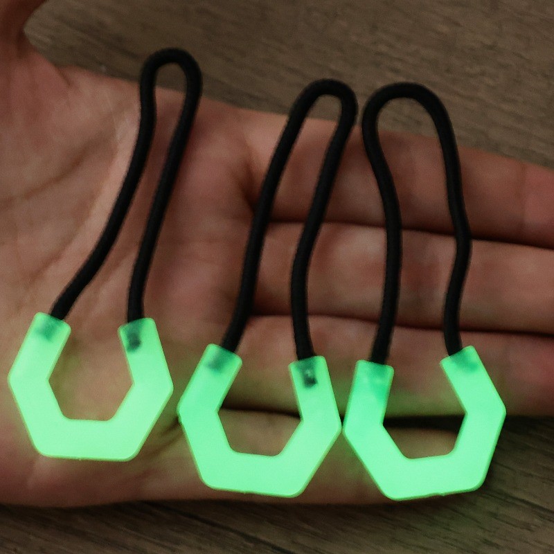Vòng khóa dây kéo chống trượt bền bỉ - Khóa dây kéo phát sáng thay thế được - Dây đuôi bằng nhựa thực tế