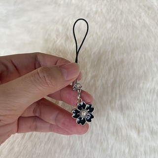 2 chiếc dây buộc điện thoại/chìa khóa hoa cúc nhỏ sáng tạo, chất liệu kim loại, phụ kiện đa năng
