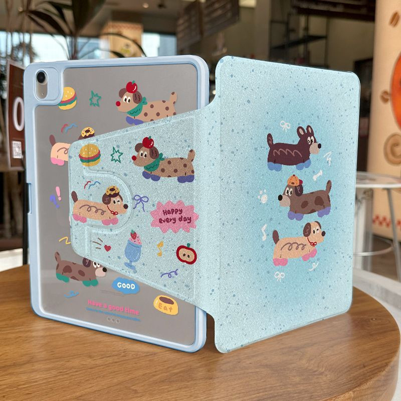 Ốp Bảo Vệ Cho Samsung Galaxy Tab A7 lite S7plus / S8plus S9plus / s10plus 12.4inch S9 FE + Tab S6 lite 10.4inch A9 + Tab A9 Plus S10ULTRA Vỏ Acrylic Xoay Phong Cách Sách