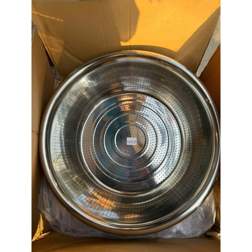Rổ inox 304 cao cấp an toàn tuyệt đối cho sức khỏe, rá vo gạo