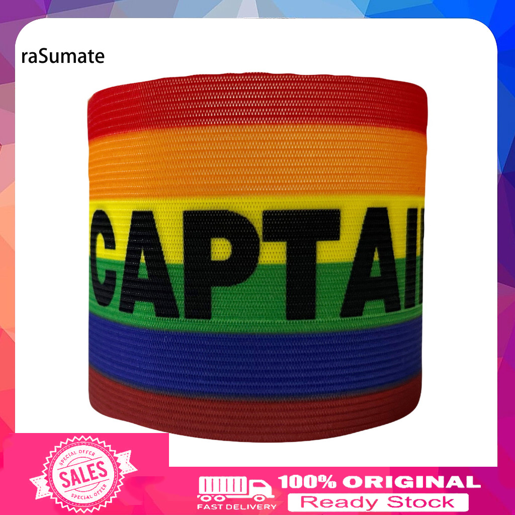 < rasumate > Băng tay in Logo Captain bền bỉ Băng tay có thể điều chỉnh Băng tay đội trưởng bóng đá cho bóng đá Đội bóng rổ Bóng bầu dục Người chơi thể thao Băng tay đàn hồi Nylon Thể thao ngoài trời