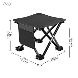Jfory Gấp Cắm Trại Phân Để Chân Ghế Nhỏ Gọn Nhẹ Có Túi Bên Ghế Có Thể Gập Lại Nhỏ Cho Sân Vườn BBQ Du Lịch Bãi Cỏ