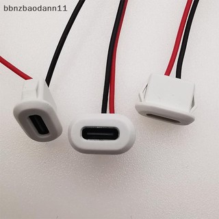 [BBNZDD] 2 Pin USB-C Loại Đầu Nối USB Chống Thấm Nước Directpression Đế Nữ Ổ Cắm Giao Diện Sạc BVAH