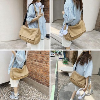 Túi Tote WOAY, Túi vải Canvas dung tích lớn, Dây đeo có thể điều chỉnh Túi đeo vai phong cách thông thường dành cho thanh thiếu niên