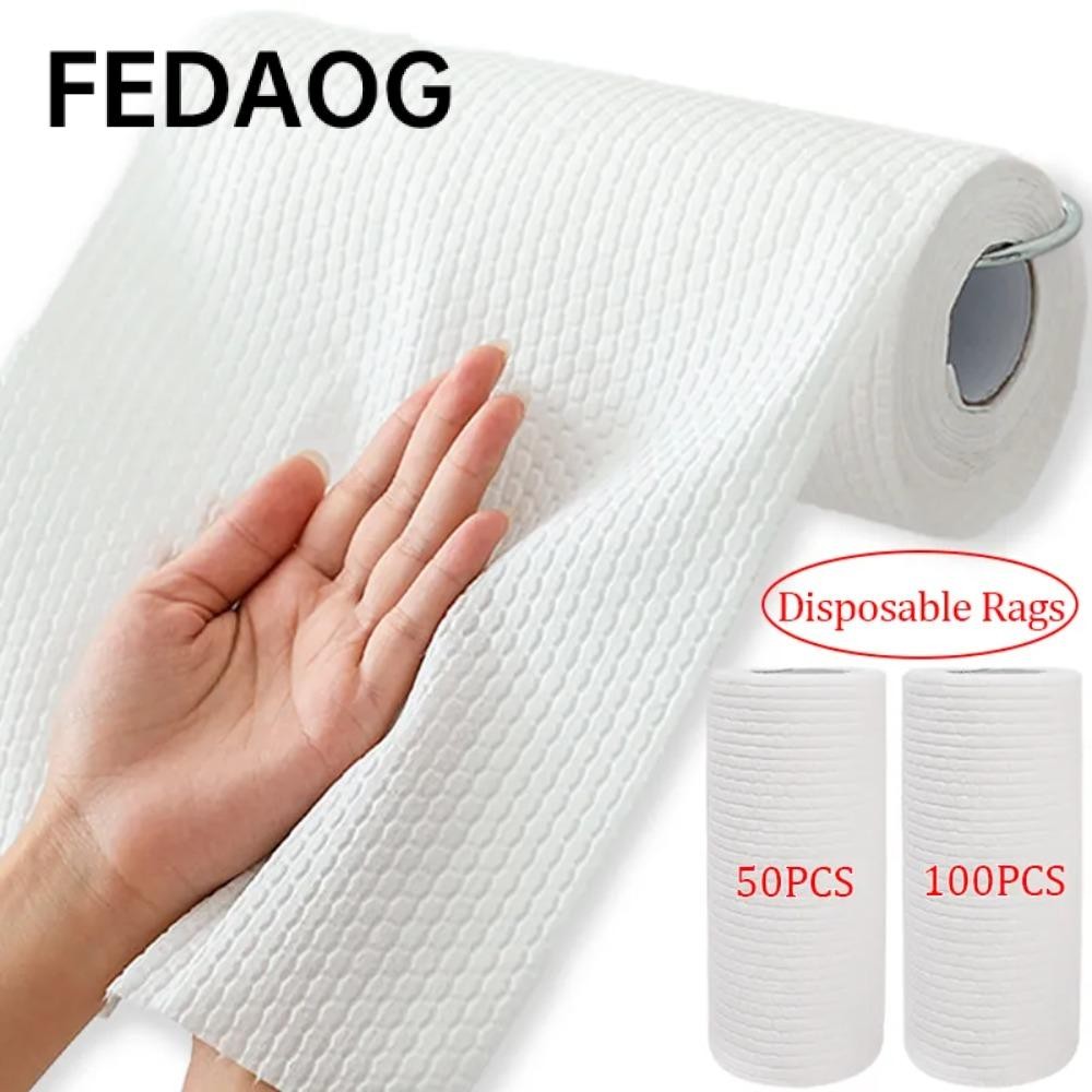 Giấy Nhà Bếp FEDAOG, Khăn Lau Thấm Hút Khăn Lau Tẩy Dầu, Giấy Không Dệt Dày Giấy Thấm Dầu Nước