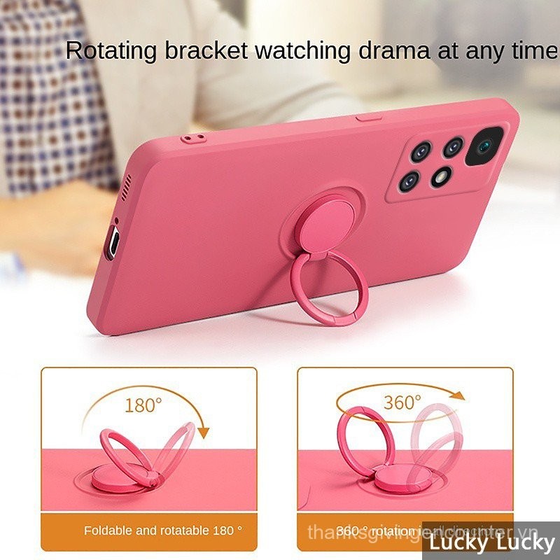 Ốp lưng Redmi NOTE10 4G NOTE10S Note 11 Pro Plus 5G sang trọng, silicone lỏng mềm chống sốc, giá đỡ từ tính, dây đeo, Xiaomi Mi Redmi Note 11 Pro+