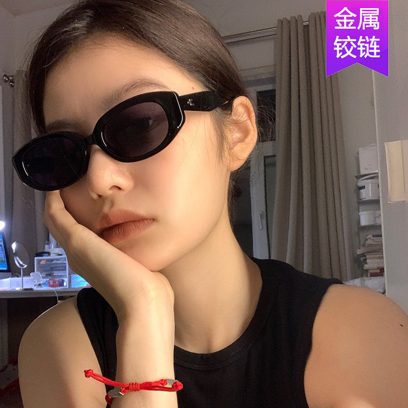 Cơm Móng Tay lõm Hình Kính Mát Không Đều Hip-Hop Thời Trang Độc Đáo Kính Mát Ảnh Tất Cả Trận Đấu Kính Mát Unisex UV400