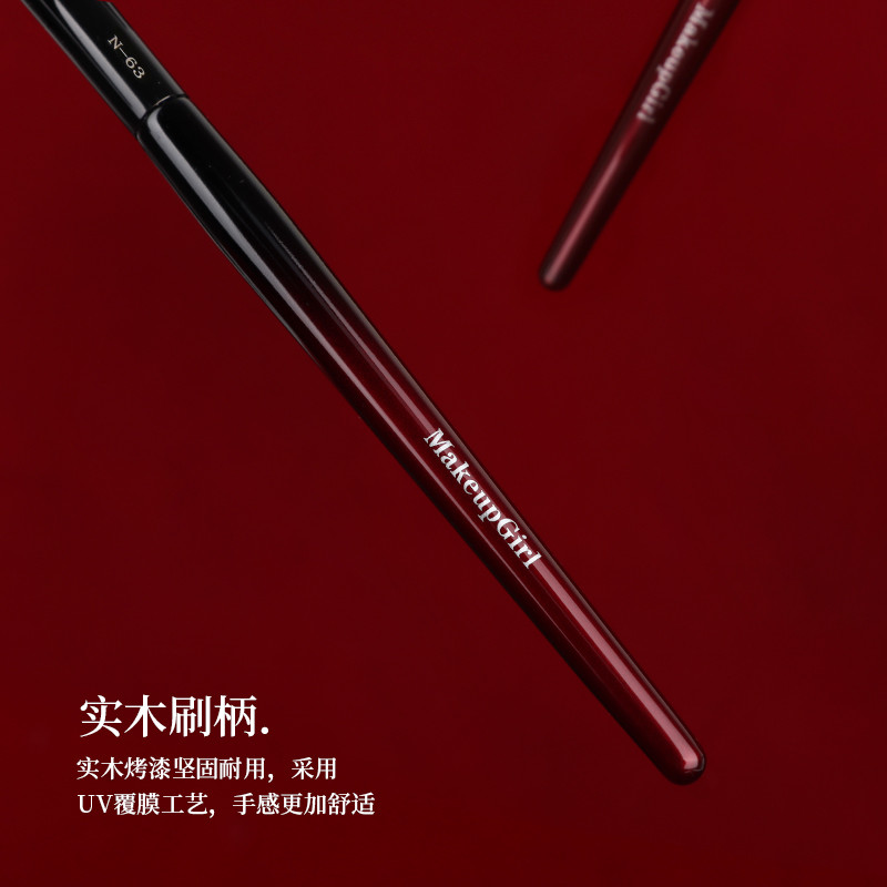 N63 Nhỏ Highlighter & Má Hồng Matte, Cọ Phẳng Đầu Lưỡi, 1 Cây