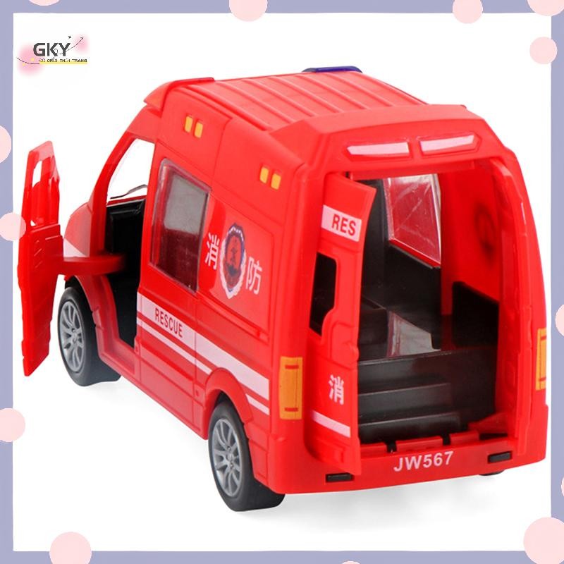 FFVN Bệnh Viện Cứu Hộ Xe Cứu Hộ Xe Ô Tô Kim Loại Mô Hình Kéo Lại Âm Thanh Và Hợp Kim Ánh Sáng Diecast Đồ Chơi Ô Tô Cho Trẻ Em Bé Trai Quà Tặng HOT