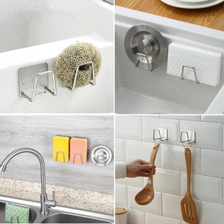 Bọt Biển Giá Đỡ Dính Bồn Rửa Caddy SUS304 Thép Không Gỉ Chống Rỉ Sét Chống Thấm Nước Nhanh Khô Cho Phụ Kiện Nhà Bếp Sử Dụng kim loại xốp nhỏ gọn chắc chắn phù hợp dùng cho gia đình căn hộ văn phòng và không gian nhỏ