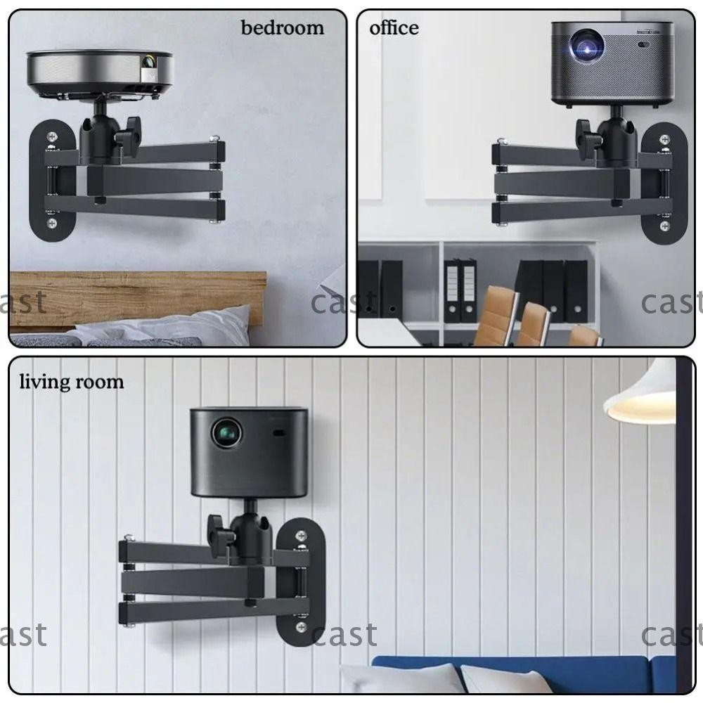 Giá đỡ treo tường CAST, Giá đỡ máy chiếu chắc chắn xoay 360 độ, Bộ mở rộng đa năng bằng thép Carbon có thể điều chỉnh đa góc cho XGIMI / JMGO /