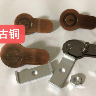 Tấm khóa giả đa năng cho cửa đôi, bạc, vàng, xanh, xám nhạt, đồng, cam, trụ khóa nhiều màu sắc, vàng 2T9Y