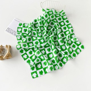 2025 Xuân Hè Mới Chống Nắng Khăn Hàn Quốc Và Nhật Bản Đặt Hàng 100% Cotton Khăn Vuông Nhỏ Khăn Trùm Đầu Nữ In Khăn Vải Lanh Cotton Khăn