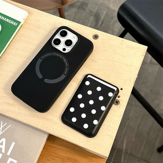 Ốp ví da đen sóng đen Thích hợp cho iPhone 11 12promax 12 13 14 15 Pro max Ốp điện thoại 14promax 15pro 16 Pro max Vỏ