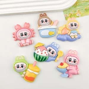Labubububu Hoạt Hình Món Tráng Miệng Labububu Vải Lỗ Khóa Giày Busch Khóa Giày Giày Lỗ Hoa Giày Khóa Giày Zhibixing crocs Khóa Giày Vui Vẻ DIY Phụ Kiện Có Thể Tháo Rời Khóa Giày ins Giày Hoa