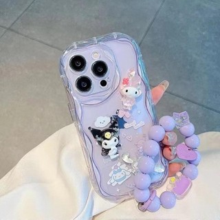 Ốp Lưng 3D Cinnamoroll Kuromi Melody Dễ Thương Cho Samsung Galaxy S21 Ultra S21 Plus A07 A06 A14 A15 A16 A26 A36 A34 A56 A54 S20 FE Chain Trong Suốt Vỏ Điện Thoại TPU Ngọt Ngào