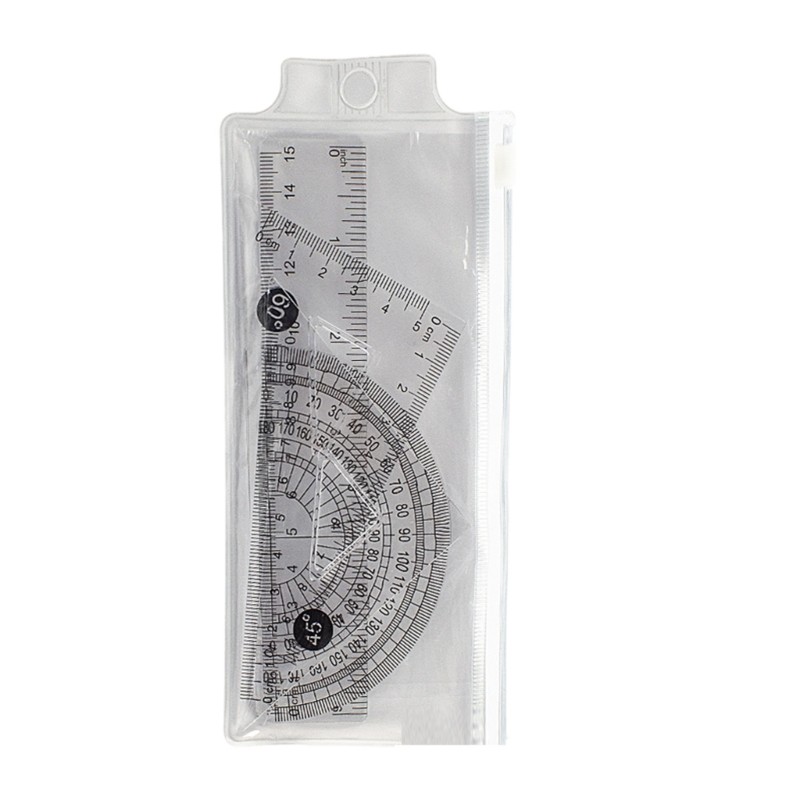 KIKIN 4 15cm Thước Bộ Hình Học Bộ Tam Giác Thước Toán Học Dụng Cụ Vẽ Đồ Dùng Học Tập Cho Học Sinh Bé Trai Gir