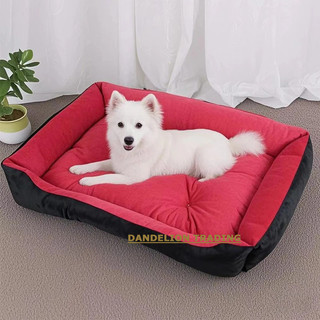 [DANDELION] Giường cho chó lớn cho thú cưng Ngôi nhà ấm áp Tổ vuông màu kẹo cho chó nhỏ vừa lớn Cat Puppy Plus Size Giỏ đựng chó