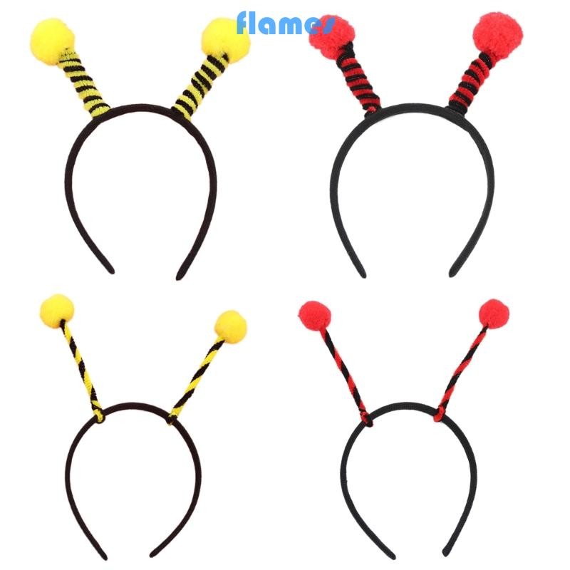 FL Bee Headband Ong Tentacle Hair Bands Côn Trùng Cosplay Phụ Kiện Tóc Cho Trẻ Em Phụ Nữ Ong Đảng Ủng Hộ Trang Trí