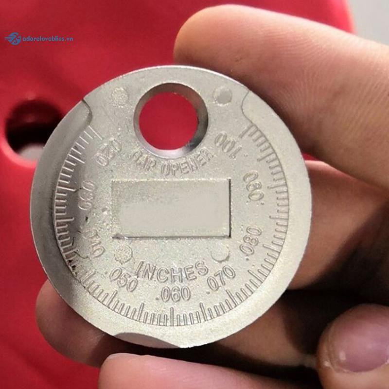 THÊM Đo lường Loại đồng xu 0,6-2,4mm Bugi Gage SparkPlug Công cụ đo BSS
