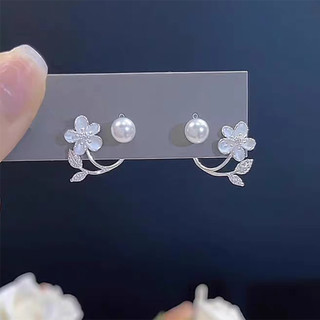 Siêu Cổ Tích Cánh Bông Tai Hoa Nữ Phong Cách Mới Tính Khí Không Khí Ánh Sáng Sang Trọng Niche Cao Cấp