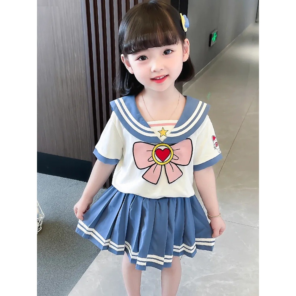 Mùa Hè Ultraman Giả Hai Mảnh 110-160CM Bé Trai Đẹp Trai Giữa Lớn Trẻ Em Trẻ Em Quần Áo Trẻ Em Quần Ngắn Tay Crop Quần Áo Trẻ Em Phù Hợp Với Hai Mảnh Phù Hợp Với PUWR Hợp Thời Trang