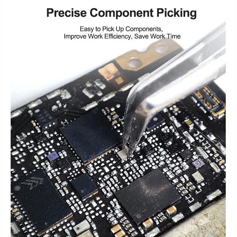 SUNSHINE ST-17A Siêu Chính Xác IC Chip Hàn Nhíp Cho Điện Thoại Di Động Bảo Trì Bảng Mạch Sửa Chữa Kẹp Dụng Cụ