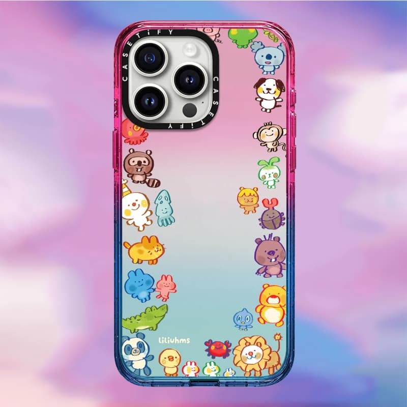 CASECASEX Goofy Tập Hợp Động Vật Ốp Lưng Cạnh Đen Đào Haze Cotton Kẹo Bộ Sưu Tập Màu Sắc Trong Suốt Cứng Ốp Lưng Tác Động Cho Apple IPhone 12 13 14 15 16 Pro Max Plus Có Hộp