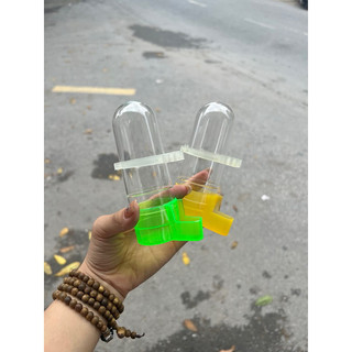 Cóng uống nước tự động dáng TRÒN chim chào mào nhựa, cóng đựng thức ăn cho chim dung tích lớn nhiều màu sắc