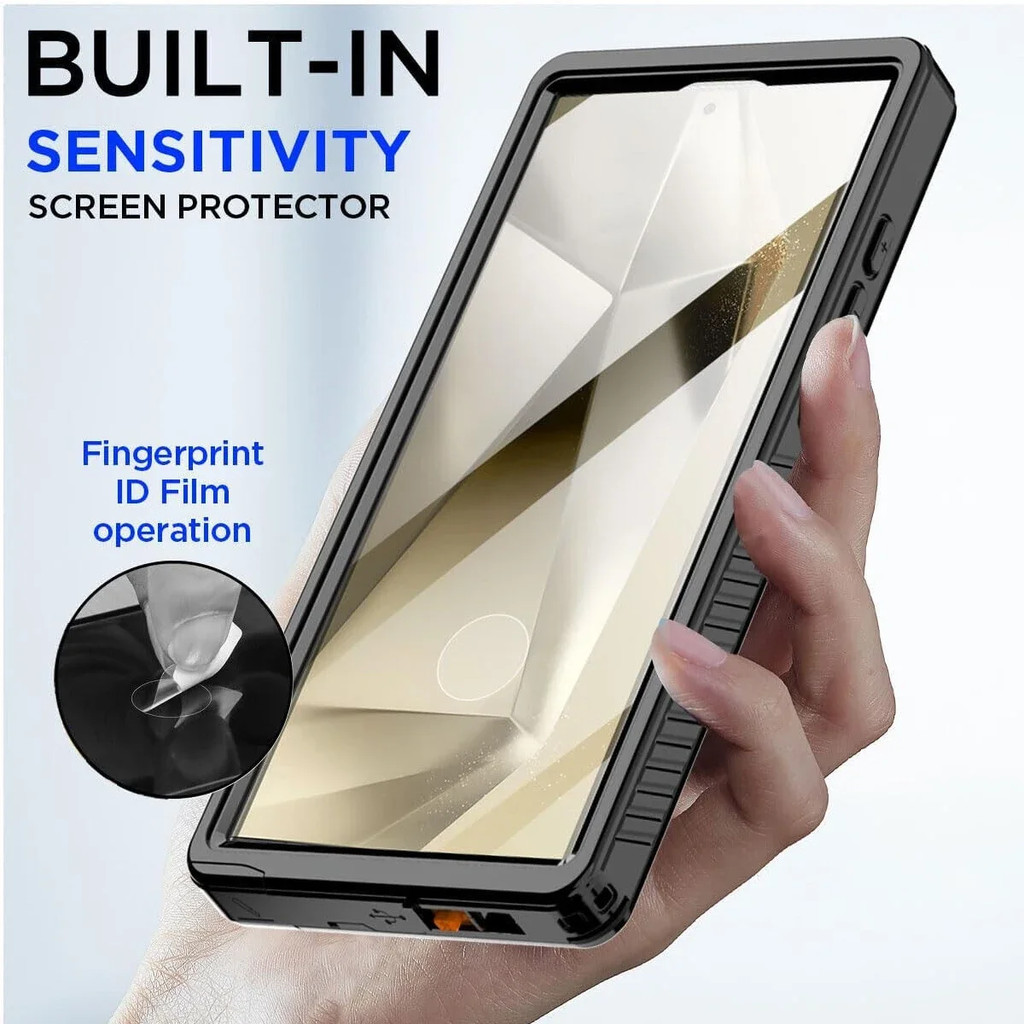 Ốp lưng chống nước IP68 Shellbox cho Samsung Galaxy S25 Ultra S26 S24 S23 S22 plus S20 S21 FE A16 Vỏ bảo vệ lặn thể thao ngoài trời S25 edge