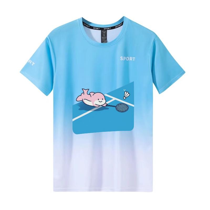 Yonex cầu lông thể thao ngắn tay mùa hè mỏng nam nữ quần áo khô nhanh, áo thun nửa tay cổ tròn theo xu hướng