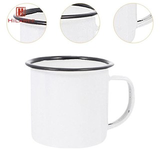 Cốc cà phê tráng men có tay cầm Cốc uống nước cho bàn văn phòng nhà bếp