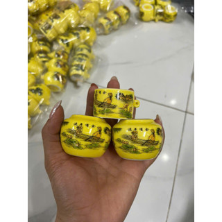 Cóng sứ Decal miệng vàng gắn sẵn tai