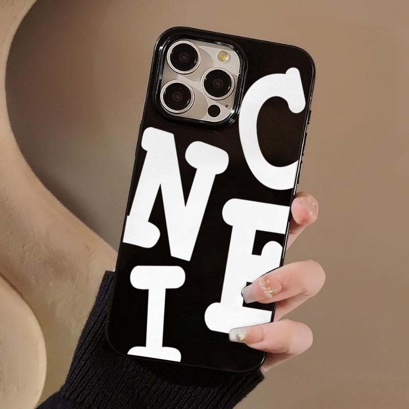 Ốp Lưng Cho iPhone 16 15 Pro Max 11 13 14 12 Pro Cho iPhone 16e 7 8 Plus XS Max X XR SE2022 Chữ Cái Tiếng Anh NICE Mềm TPU Chống Sốc