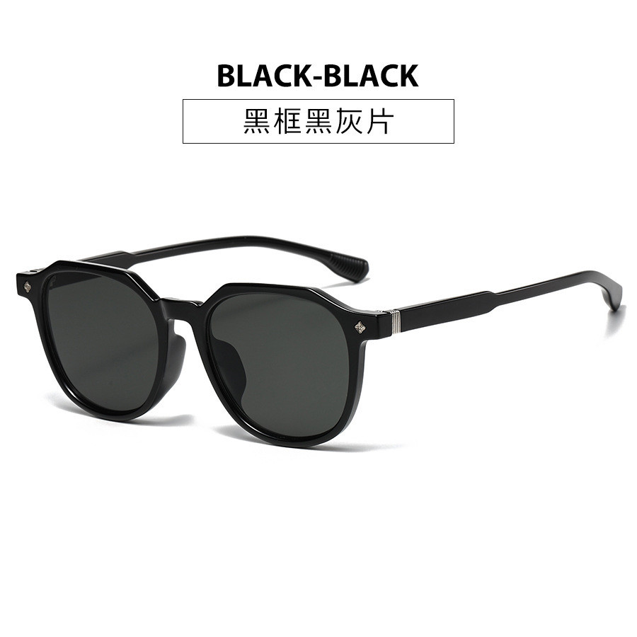 Phiên bản Hàn Quốc Kính râm vuông cổ điển unisex mặt tròn mỏng hơn