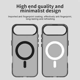 [JLK] Ốp điện thoại mờ sạc không dây hấp phụ từ tính trong suốt cho iPhone 17 Air 16 Pro Max 16 Plus Vỏ silicon mềm