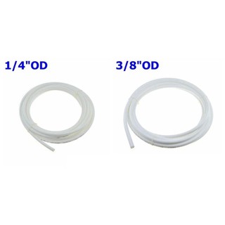 1 Mét RO Nước 1 / 4 5 / 16 3 / 8 Inch OD PE Ống Ống Trắng Linh Hoạt Ống Cho Hệ Thống Lọc Bể Cá Thẩm thấu Ngược