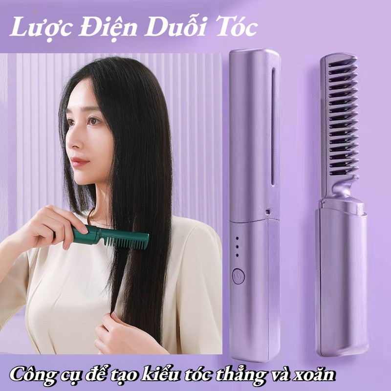 Lược chải tóc điện Ion âm,Bàn Chải Uốn Tóc Thẳng,Làm Nóng Đa Năng,Với Mọi Loại Tóc