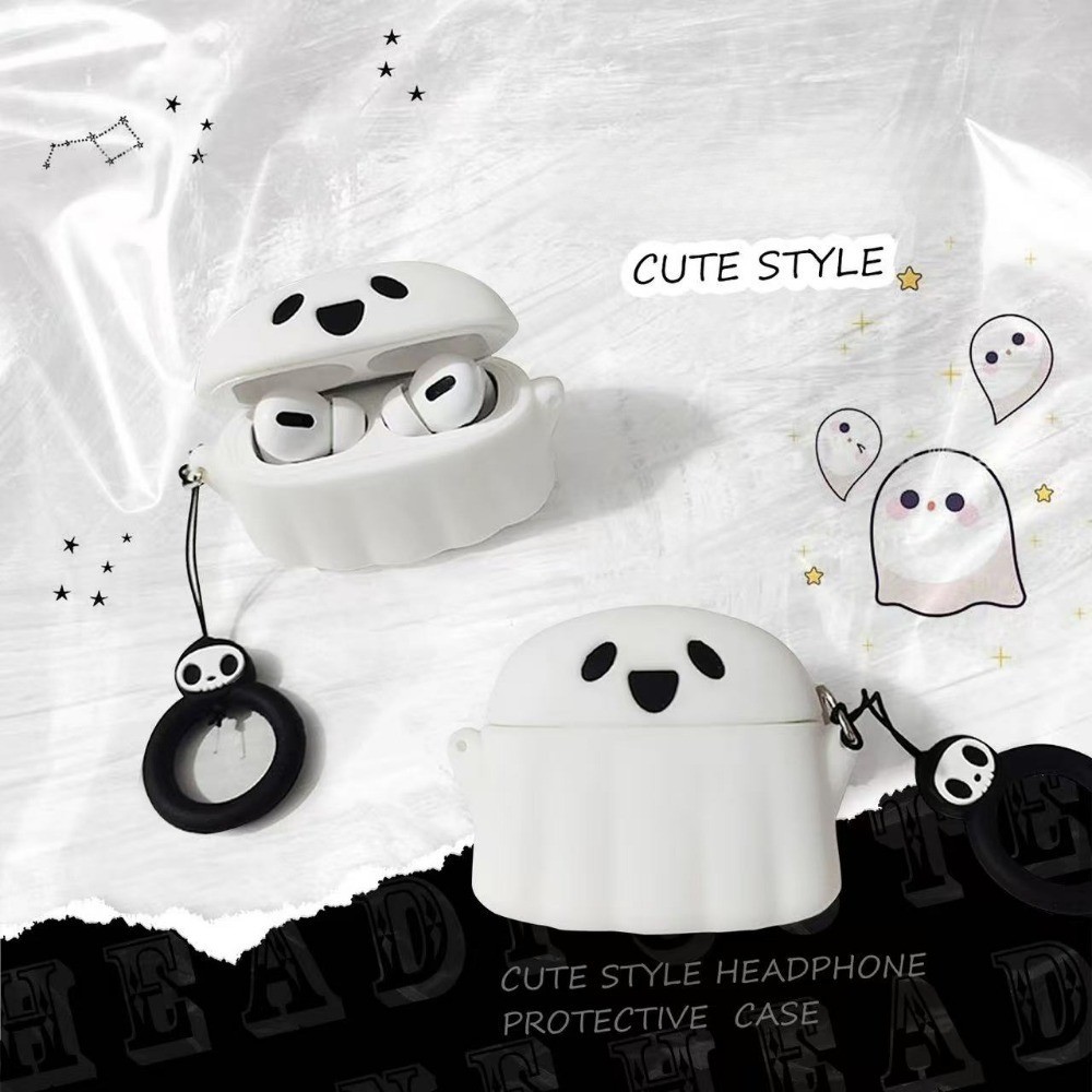 Ốp điện thoại silicon hình gấu bơ dễ thương cho AirPods 4 / 3 / 2 / 1/Pro / Pro2