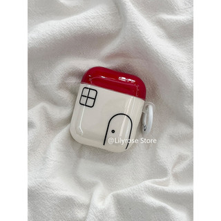 Ốp lưng cho AirPods 4 [2024] AirPods Pro2 Pro 3 2 1 Apple Bảo vệ tai nghe không dây TPU Red House
