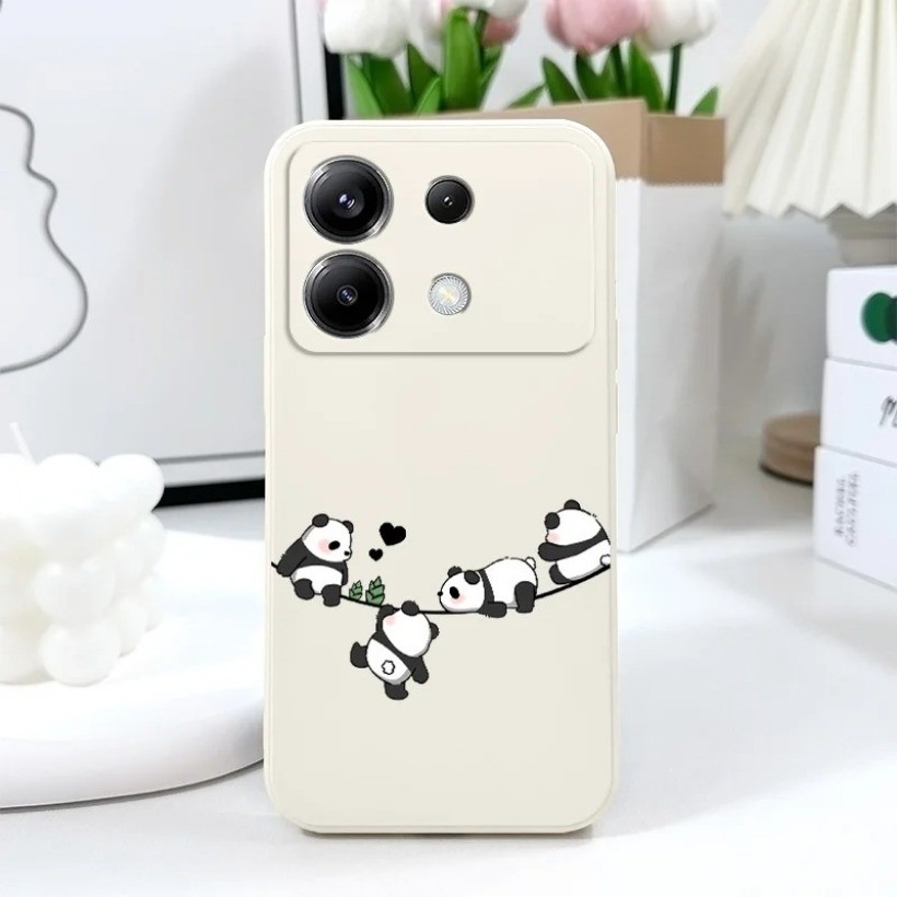Ốp Điện Thoại Silicon Mềm Chống Sốc Cho OPPO A5Pro A3Pro A3X Reno 13 Pro 13F Find X8 Pro Panda Ốp lưng