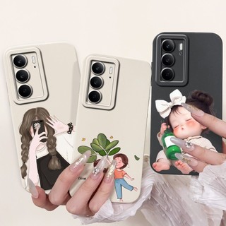 Dành Cho Realme C75 4G 2025 Vỏ RMX3941 Vỏ Sáng Tạo Thỏ Trái Tim Tình Yêu Silicon Mềm Chống Sốc Cho Realme C75x Capa