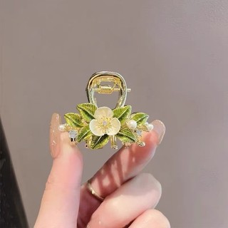 MAUROPOLI [Sẵn Sàng] Kẹp Tóc Hoa Vỏ Ngọt Nữ Mùa Xuân Phong Cách Mới Cao Cấp Bên Nổ Kẹp Tóc Sang Trọng Kẹp Tóc Gãy Mỏ Vịt Kẹp