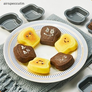 Airspecutin 1 / 6 Cái Bánh Mì Nướng Hoa Văn Bánh Thép Carbon Khuôn Làm Bánh Madeleine Muffin Bánh Chảo Mứt Sandwich Món Tráng Miệng Phụ Kiện Nhà Bếp Tiện Ích EN