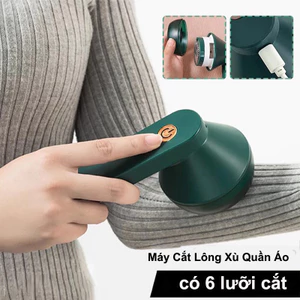 Máy Cắt Lông Xù Quần Áo, Tặng Kèm Lưỡi Dao,USB có thể sạc lại，Cắt Siêu Săc Tiện Lợi
