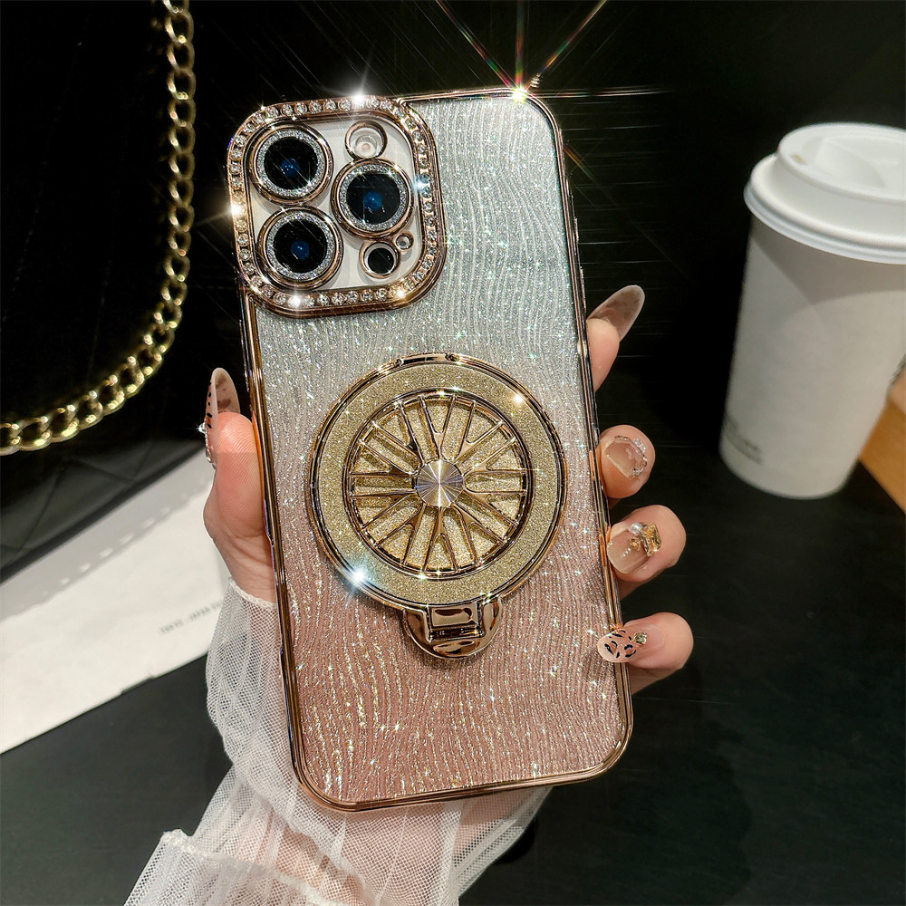 Giá đỡ con quay hồi chuyển flash khoan vỏ điện thoại cho iPhone 16 11 12 13 14 15 pro max 16 plus Ống kính Bảo vệ Camera Vỏ chống sốc Vỏ mềm điện thoại