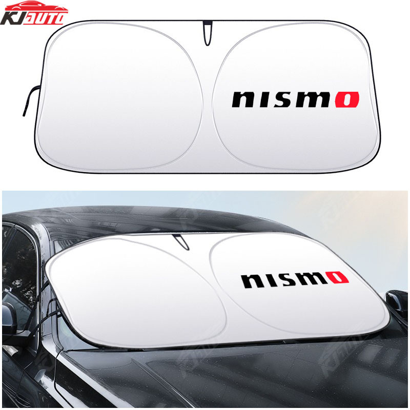Nissan Nismo Có Thể Gập Lại Tấm Che Nắng Kính Chắn Gió Tấm Che Nắng Ô Tô Chống Nắng UV Chặn Dụng Cụ Làm Mát