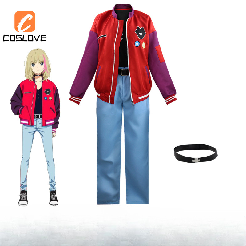 Anime WONDER EGG ƯU ĐÃI Kawai Rika Cosplay Quần Áo Trọn Bộ Trang Phục Trang Phục Cho Người Phụ Nữ Hàng Ngày Quần Áo Cosplay Đảng